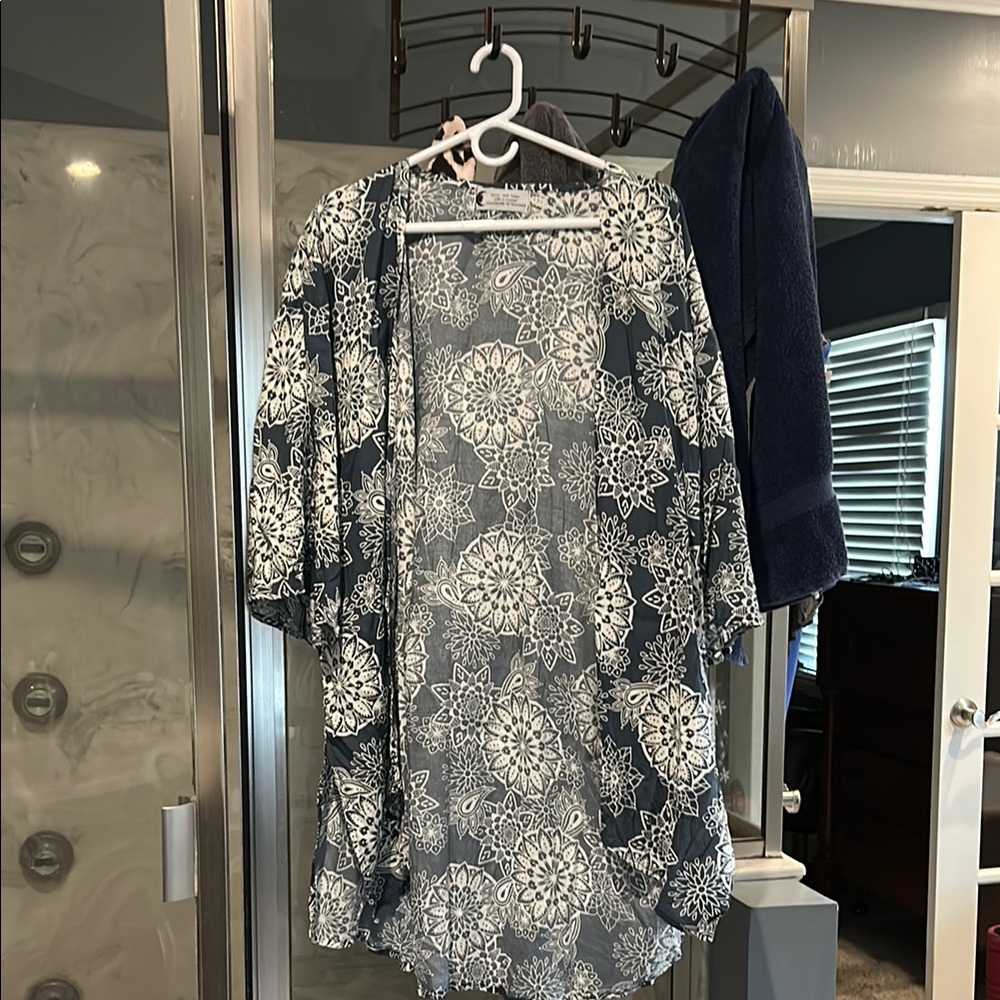 Floral Kimono Robe/Beach Cover Up